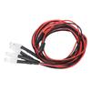 4PCS 5mm Headlights RC Accessory LED Lights for Model Drift Car Vehicle (3# Colors Light)
