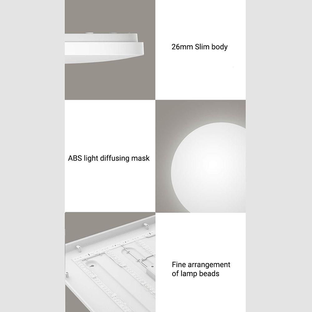 Светодиодный потолочный светильник Xiaomi Mijia 350/450 для спальни с регулируемой яркостью/цветовой температурой и затемнением