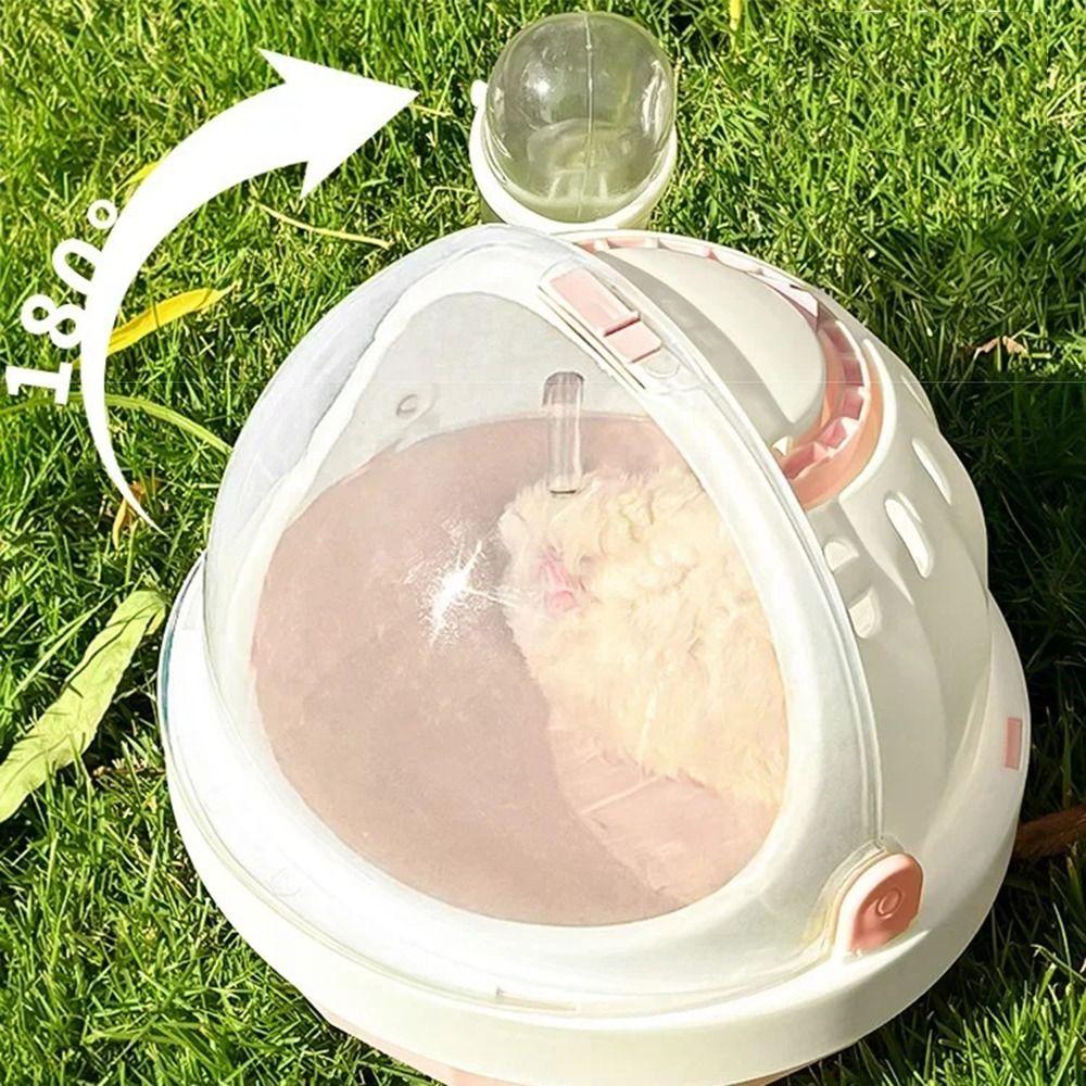 Safe Door Lock Small Animal Carrier Cage Water Bottle Small Pet Carrier Camping