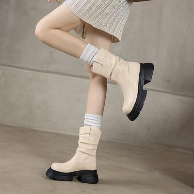 Мода зима 2024 горячая распродажа новые женские сапоги модные короткие плюшевые круглые носки износостойкие туфли для женщин Zapatos Para Mujeres