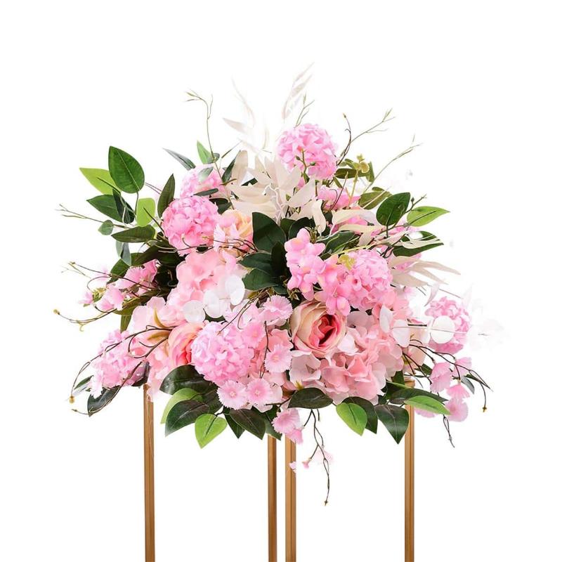 1 шт. 40 см цветочные шары, свадебные розы, центральные элементы, искусственные цветы, искусственные цветочные композиции для свадебной вечеринки, украшения для стола, сделай сам