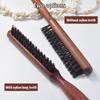 Wooden Handle Pointed Tail Comb Durable Boar Bristle Comb Fashion Fluffy Hair Beating Comb