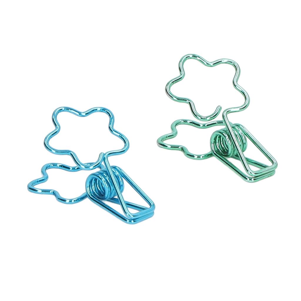 100 шт. Зажимы полые милые в форме цветка прочные металлические маленькие зажимы для офисных документов A