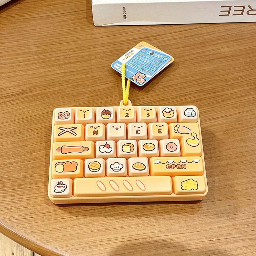 26-Key Keyboard Toy Keyrings Cute Mini Keyboard Pendant Decompression Button Toy Children