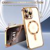 Luxury Strong Magnetic For Magsafe Case For iPhone 16 15 14 13 12 11 Pro Max Plus Plating Silicone Clear Soft Thin Cover Shell