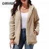 Autumn and Winter Women's Plus Size Fur Coat Loose Casual Double-sided Velvet Hooded Short Jacket