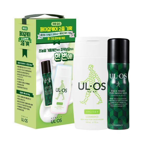 Ulos Набор для планирования ухода за лицом средней сухости (Молочко для кожи 200 мл + Гель для умывания 100 г)
