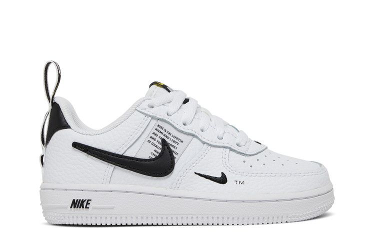 Kids' Sneakers Nike Air Force 1 Low Utility White Black (PS) White/White-Black-Tour Yellow