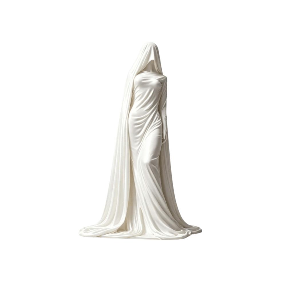 Ghost Girl Cloak Woman Statue Decoration Character Sculpture Wine Cabinet Decor