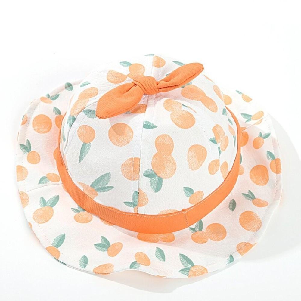 Fruit Print Baby Bucket Hat Sun Protection Panama Cap New Kids Sun Hat Summer