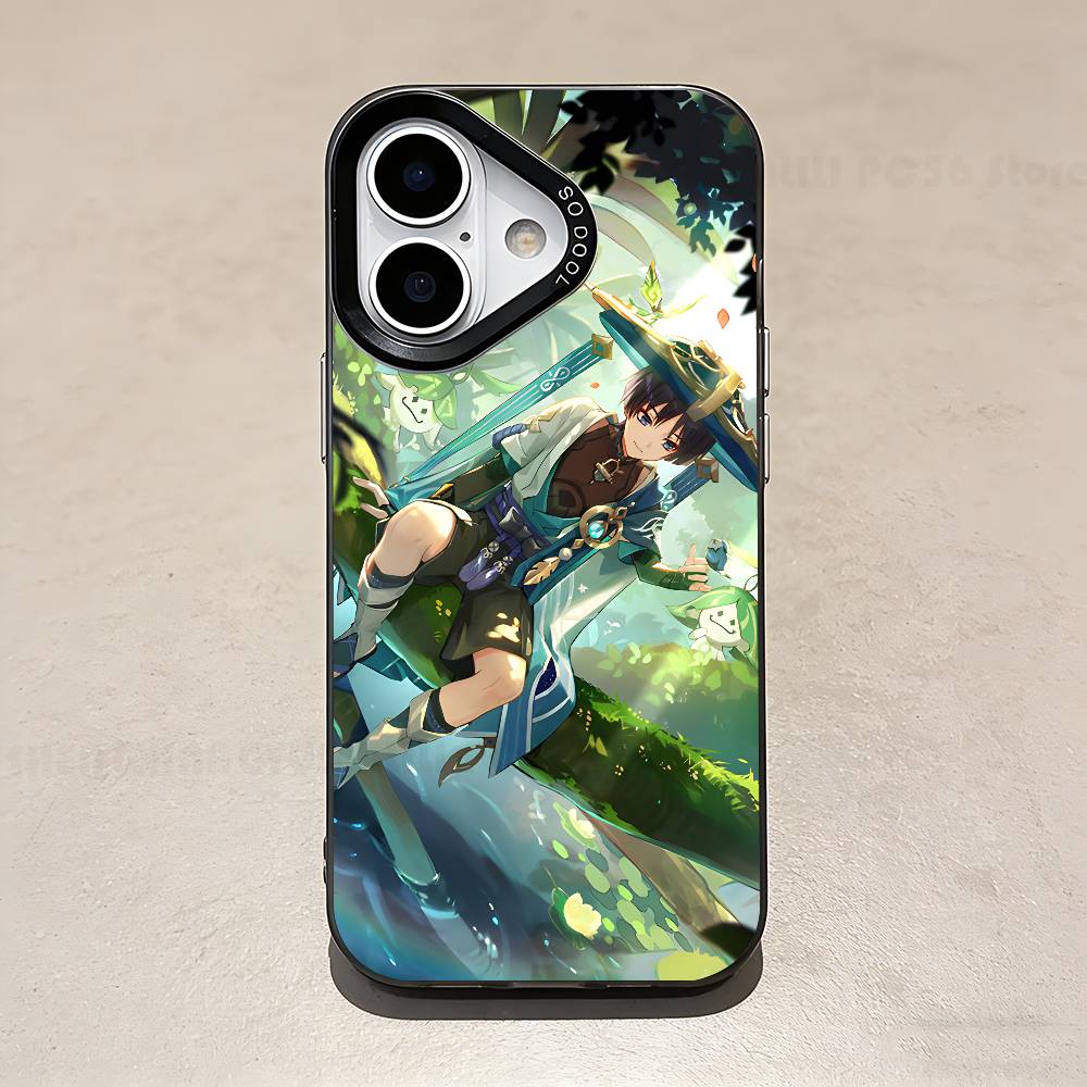 Популярная игровая фигурка Странник Genshin Чехол для телефона Для iPhone 17 16e 16 15 14 13 12 Pro Max X XR XS MAX Задняя крышка