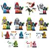 HeroSeries Dinosaur Team Building Blocks Yellow Green Soliders Red Warrior Mighty Action Figures Toys Kids Gifts