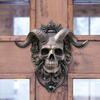 Punk Skull Door Knocker Hell Devil Head Knocker Retro Satan Door Hanging  Hallowee Decor