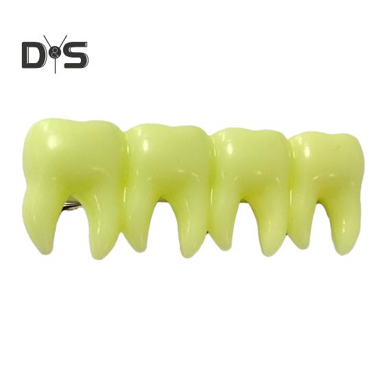 Girl Teeth Hair Clips Halloween Gothic Style Tooth Shape Hairpins Glow In the Dark Hair Pins Hair Accessories