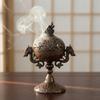 Vintage Metal Incense Holder Handmade Sandalwood Incense Burner Aroma Burner  Tea Ceremony