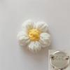 Handmade Knitted Flower Brooch Pin Jewelry Women Dress Clothes Simple Lapel Pin