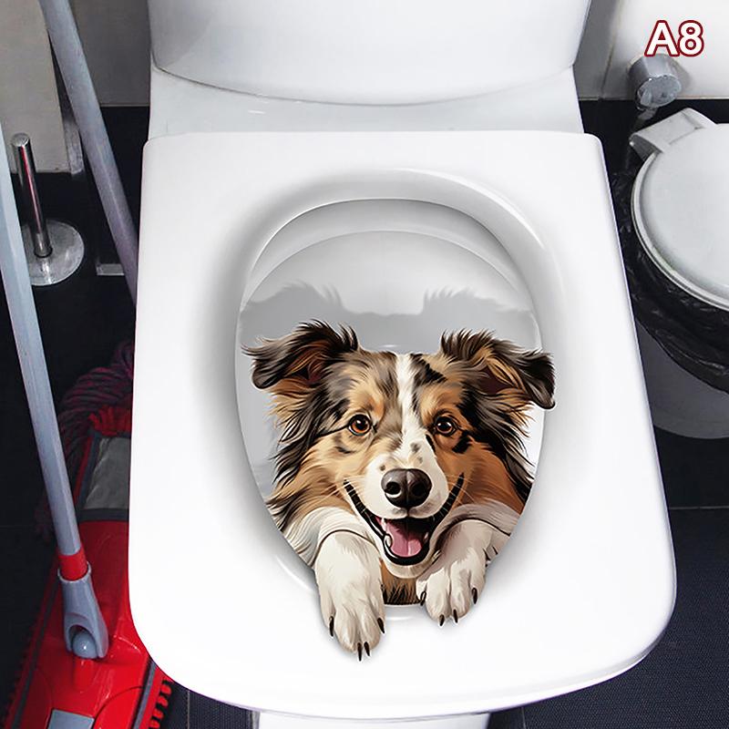 Водостойкая наклейка на крышку унитаза, новинка, креативные забавные наклейки на сиденье унитаза, наклейка на унитаз с белкой