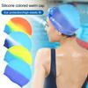 Unisex Adult Silicone Swim Cap Waterproof Swimming Pool Hat Non-slip Bathing Cap for Long Short Hair To Keep Hair Dry