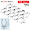 10Pcs Clamp Holders Lamp Tube Clip Heavy Duty Pipes Clamp Spring Terry Clip  for 25mm/32mm Dia Tube