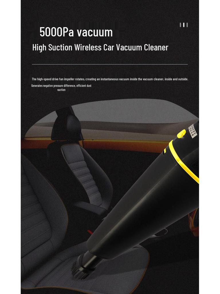 Мини-ручной портативный пылесос высокой мощности двойного назначения для автомобиля и дома