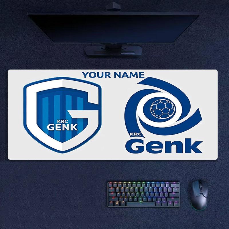 Custom Name,KRC Genk Mouse Pad, Large Gaming Desk Mat, Non-slip XXL Mousepad for Laptop & Tablet, Mini PC Playmat with Stitched Edges