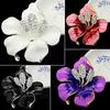 Bridal Wedding Jewelry Rhinestone Lily Flower Scarf Brooch Pin Lady Party Gift