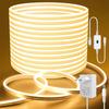 DC 12V Hand Sweep Sensor Neon Light LED Strip SMD 2835 120LEDs/M Flexible Rope Tube Neon Lamp Waterproof For Home Decor With EU Plug
