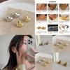 Stylish Ins Trendy Heart Earrings In Gold And Silver Unique Vintage Jewelry For Women