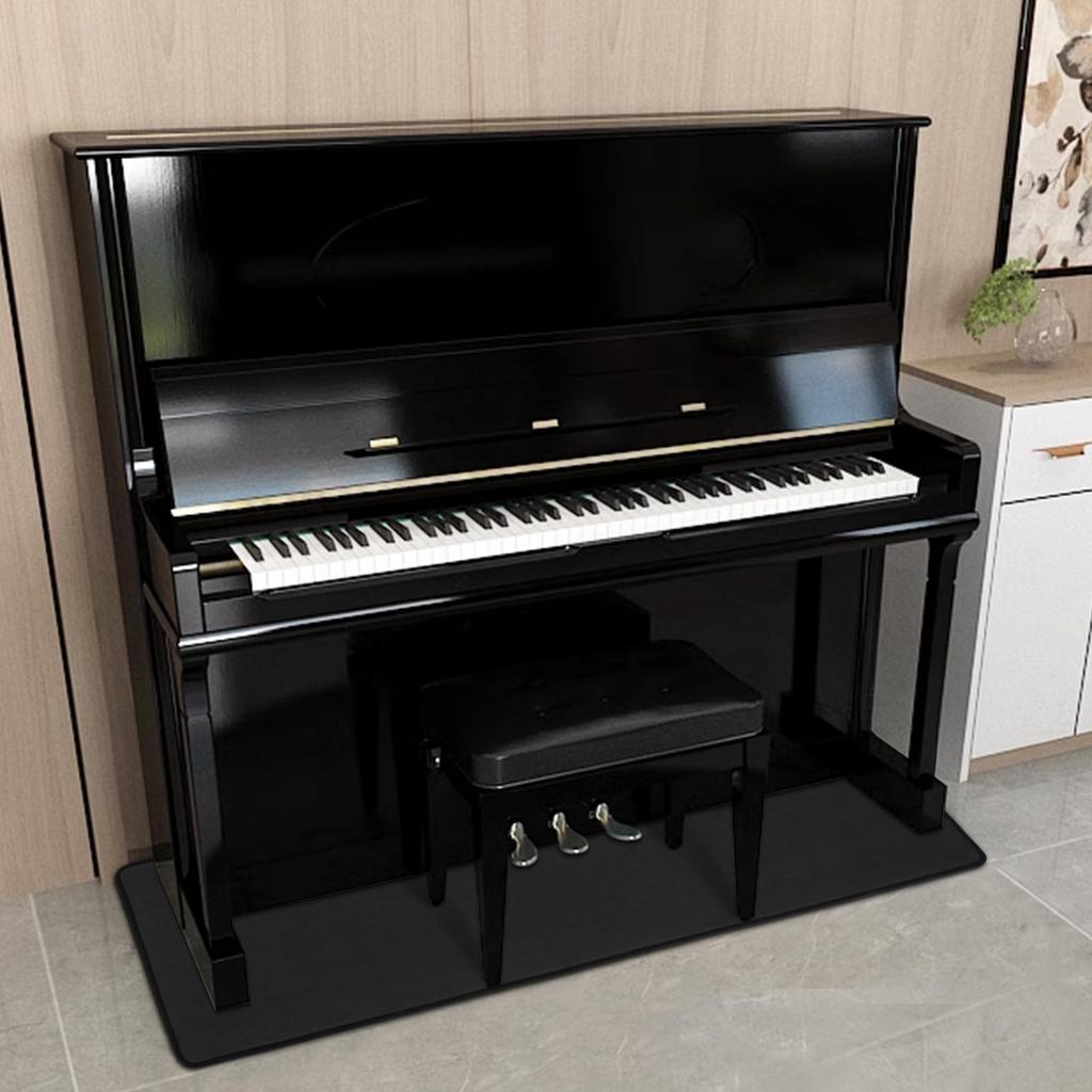 Цифровой коврик для пианино BQKOZFIN, Звукоизоляционный коврик, Антивибрационный, Противоскользящий и Противоскользящий (черный)