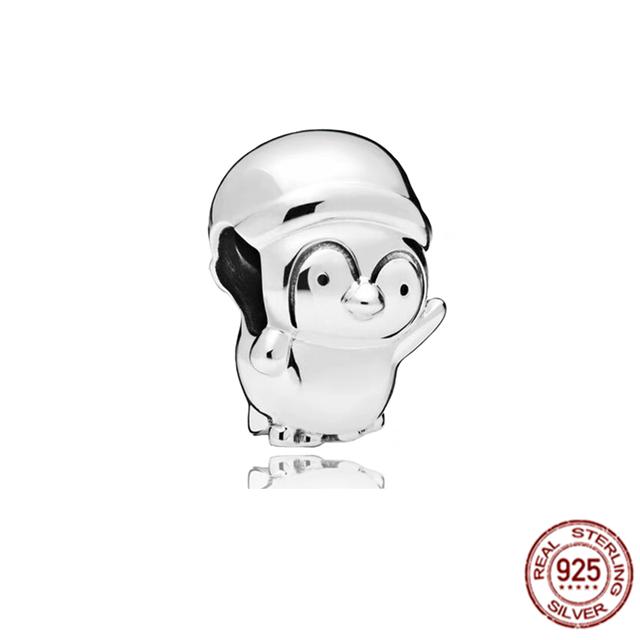 Очаровательная бусина подходит для оригинального браслета/серьг/ожерелья из стерлингового серебра 925 пробы, ювелирное украшение в виде гриба Нини, кролика, мудрой совы, лисы