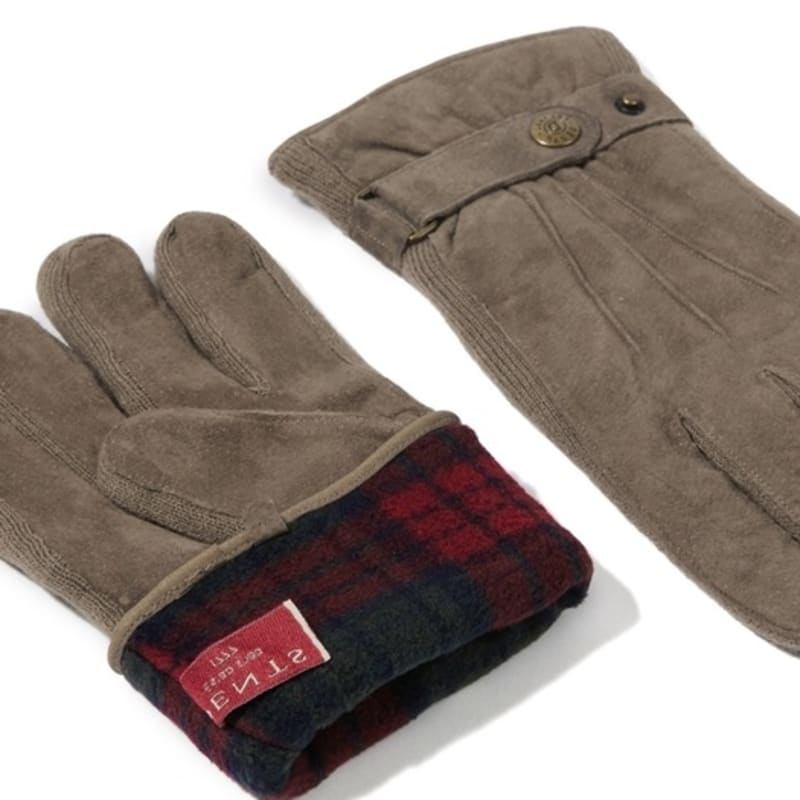 DENTS Chester Мужские замшевые перчатки - Овсянка