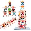 Wooden Stacking Toys Montessori Toys Balance Building Blocks Board Puzzle Game Early Education Toys for Toddler Birthday Gifts