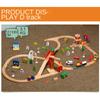 Wooden Track Collection Big Scene Crane Cargo Transport Assembly Accessories Kids Toys Compatible Wooden Over Three Years Old