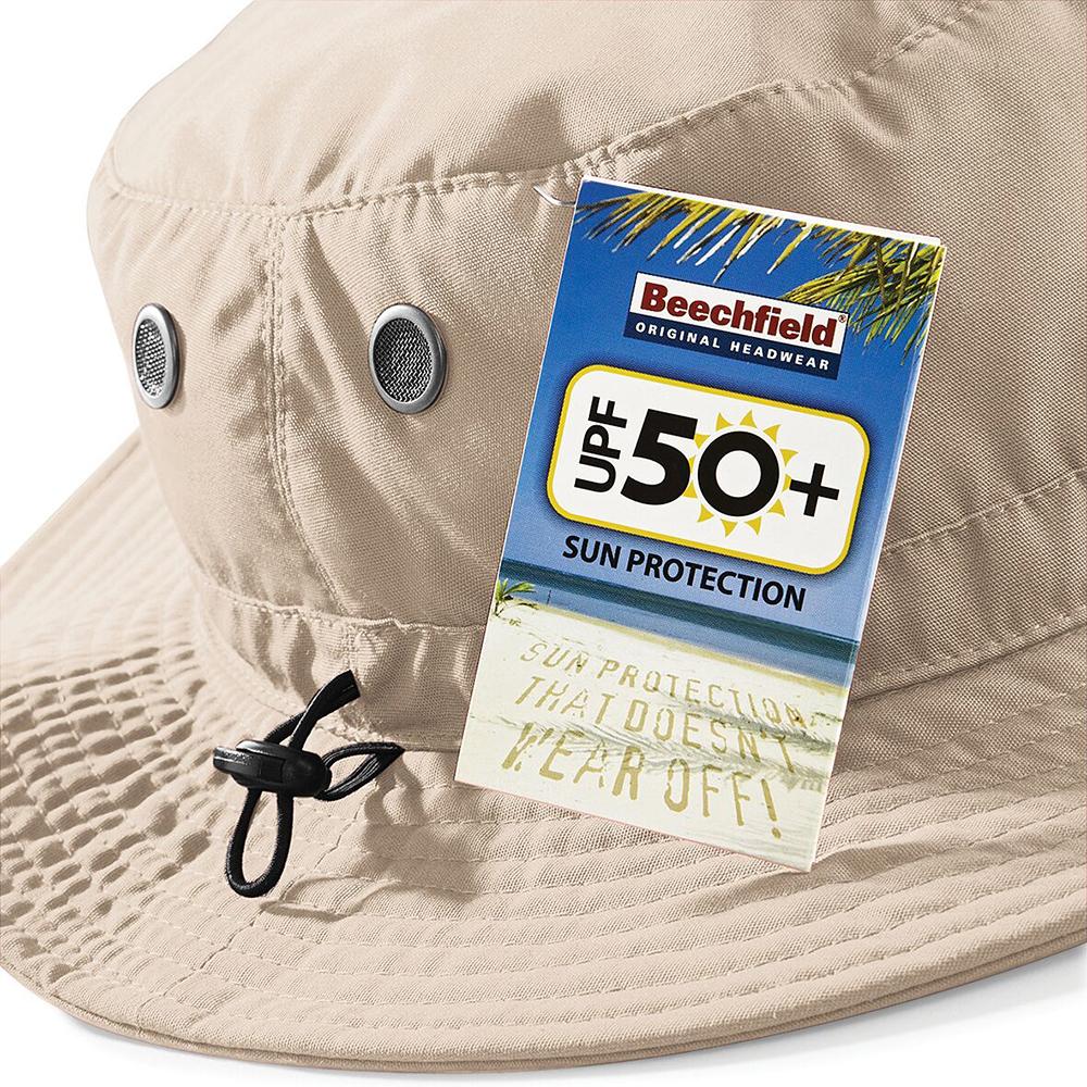 Beechfield Summer Cargo Bucket Hat / Headwear (UPF50 Protection)