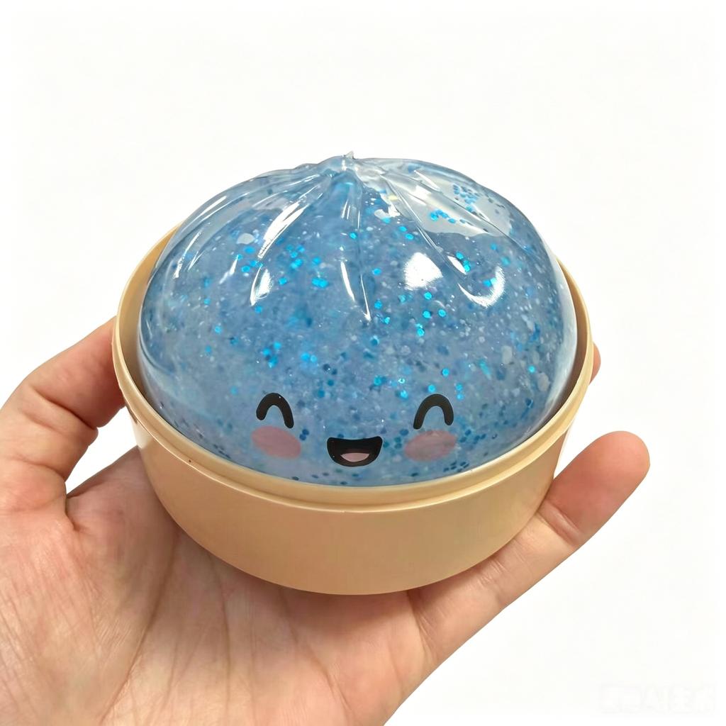 2026 New Hot Slow Rising Glitter Squishy Bun Dumpling Soft Stretchy Stress Relief Fidget Toy Home Office Decoration