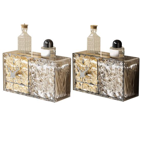 Держатель для хранения, коробка для хранения, настенный тампон, ватный диск, прозрачный самоклеящийся органайзер для ванной комнаты, дом