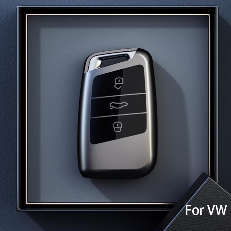 Новый титаново-серый для VW для Tiguan Atheon для Rline для Polo Passat B8 для Skoda Kodiaq Octavia Fabia Karoq Чехол для корпуса автомобильного ключа