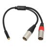 3.5mm 1 8 To XLR Microphone Cable Professional Balanced Dual XLR Male To 3.5mm Female Stereo Cable