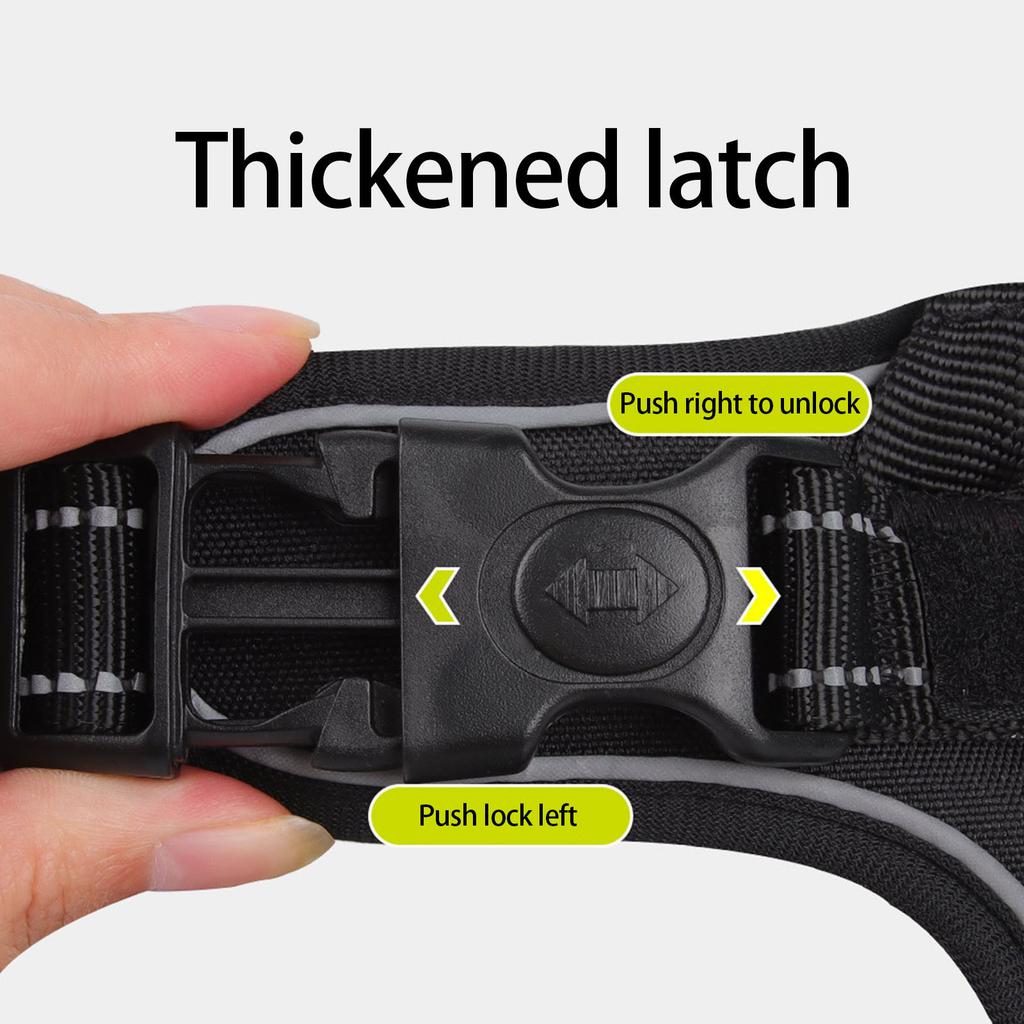 Dog Harness Nameplate Vest Adjustable Training Vest Pet Strong Training Walking Swimming Hiking Nameplate