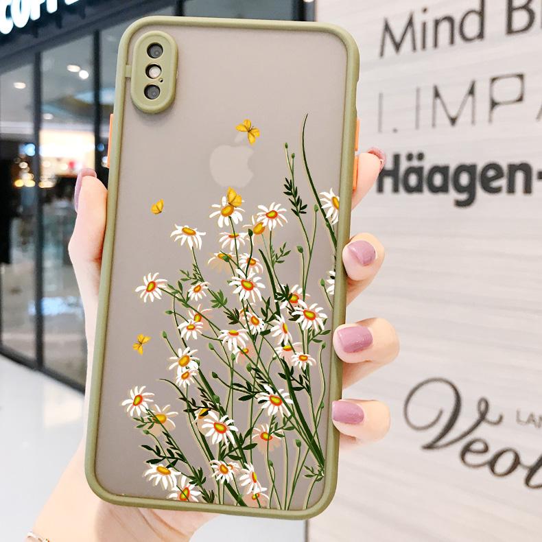 Чехол для телефона с бутоном цветка для iphone 17 16 7 8 Plus 11 12 13 14 15 Pro Max 14 Plus Тщательное растение для iphone X XS XR Задняя крышка