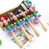Wooden Colorful Rattles Baby Early Education Educational Rattle Toy