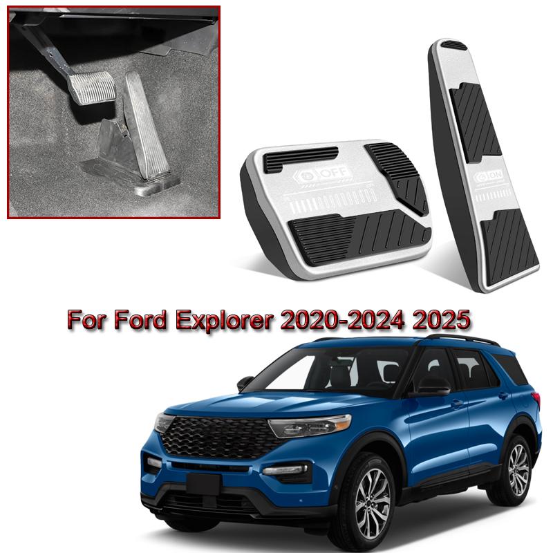 Aluminium Alloy Car Accelerator Brake Pedals For Ford Explorer Taurus Mondeo -2025 Gas Pedal Non-slip Wear Resistant Cover