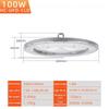 150W/200W/300W/400W Industrial Lighting Engineering High Shed Floodlight Industrial Mining Light DOB Linear UFO Circular IP65 Waterproof LED Light