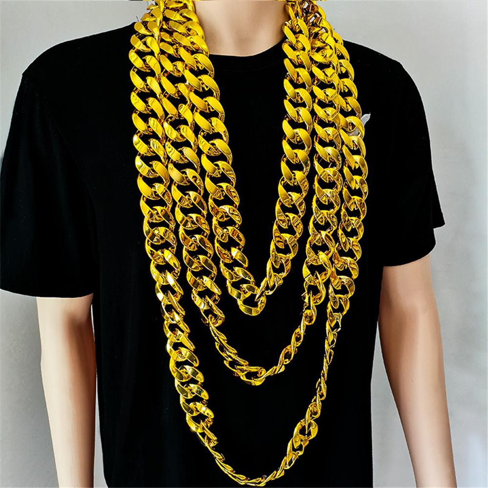 Gifts Cool Rock Gothic Party Jewelry Chunky Chain Punk Choker Pendant Hip Hop Chain Necklace