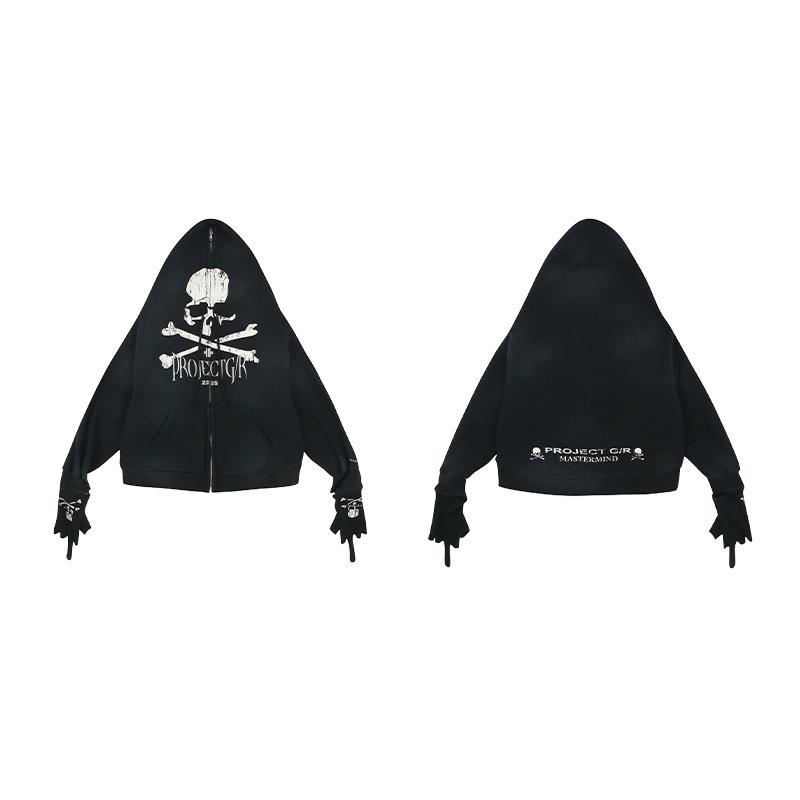 Мужская куртка Grailz Американская перчатки-трансформеры на молнии кардиган худи