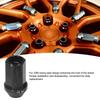 M12x1.5 Lug Nuts with Socket Adapter Aluminum Alloy 42mm   19Hex for JDM Racing   Replacement for  