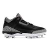 Air 3 Retro TD Cleat Black Cement Men Sneakers Fire-Red Cement-Grey White FZ8626-001