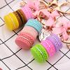 Resin Macaroon Women Macaroon Bag Charm France LADUREE Macarons Eiffel Tower Keychains anahtarlik llavero Bag Charm