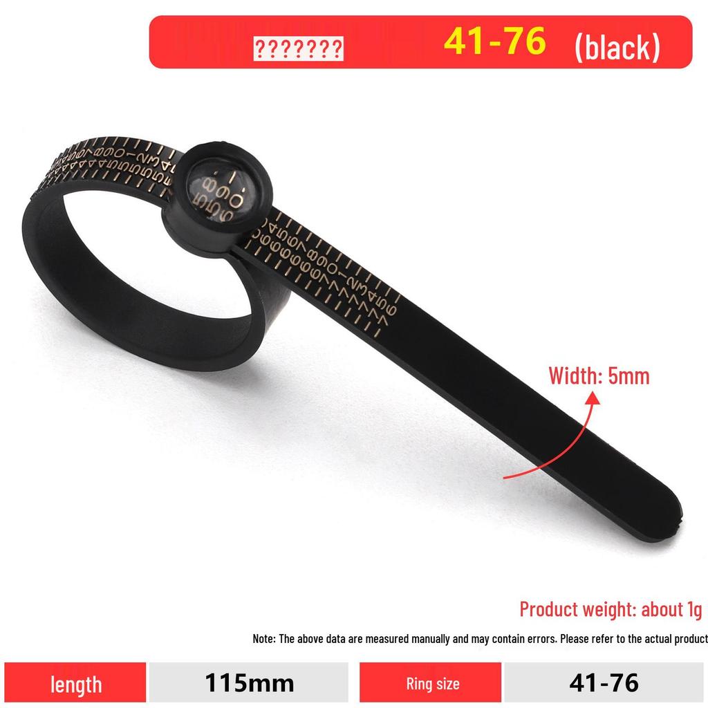 Кольцемер с лупой измерительная лента - Мягкий ремень-стиль инструмент для определения размера пальца