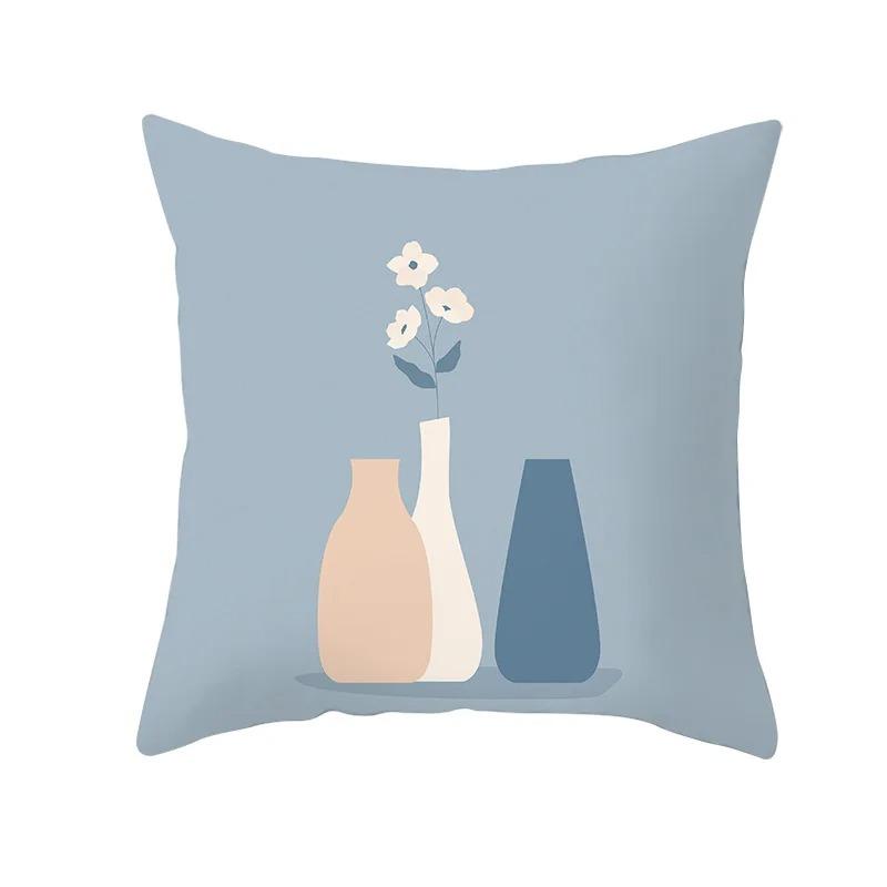 Наволочка с геометрическим абстрактным принтом в стиле ретро для автомобиля, украшения для офиса, гостиной, дома